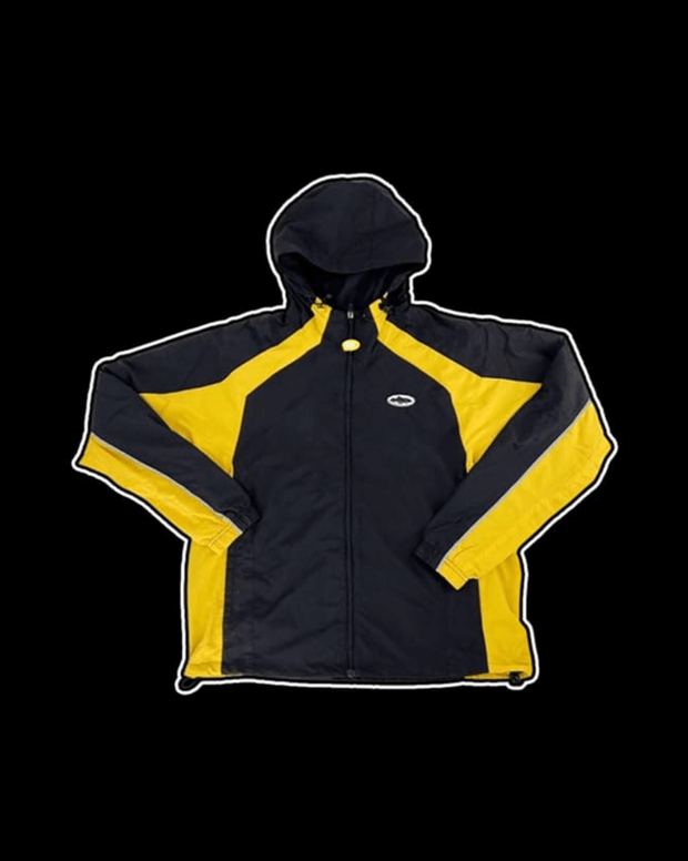 CORTEIZ - VESTE COUPE VENT NOIR JAUNE